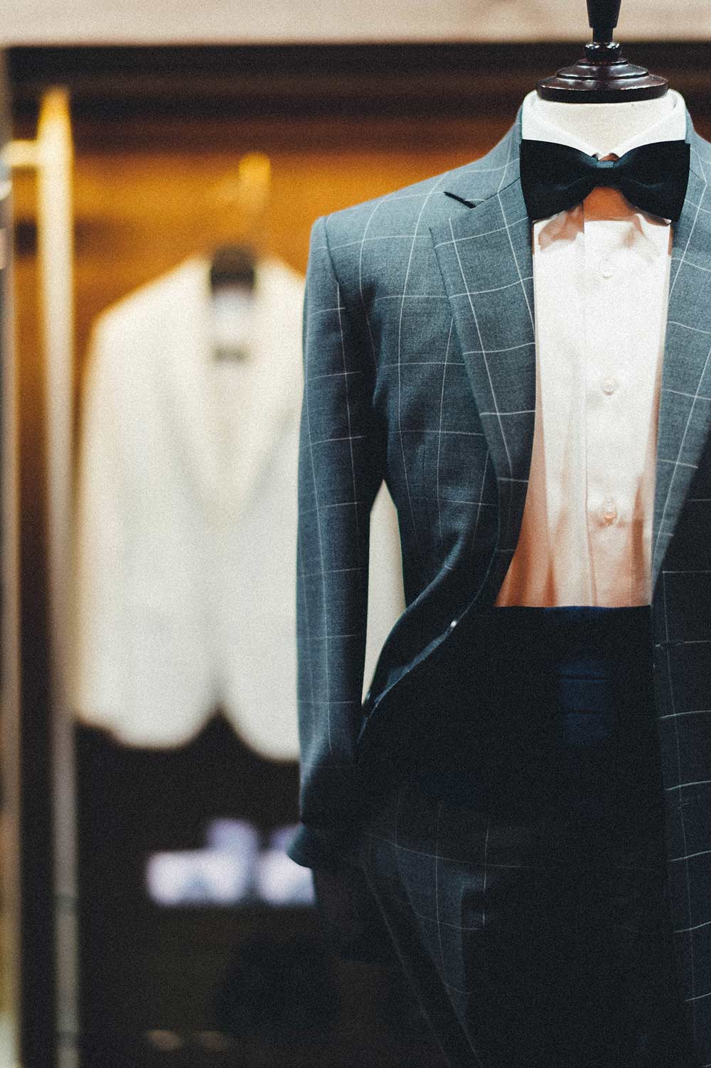 veste costume mariage a carreaux