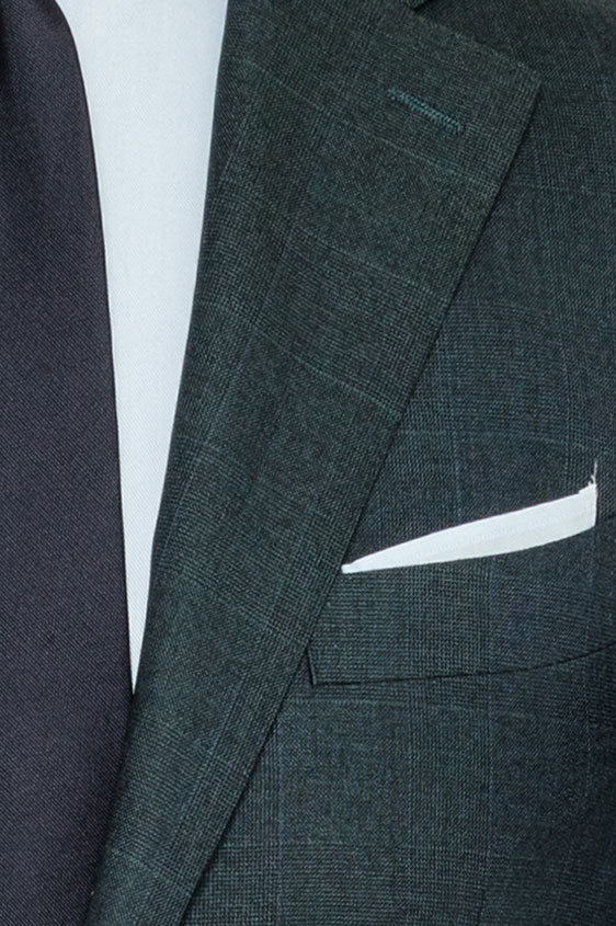revers veste costume et pochette