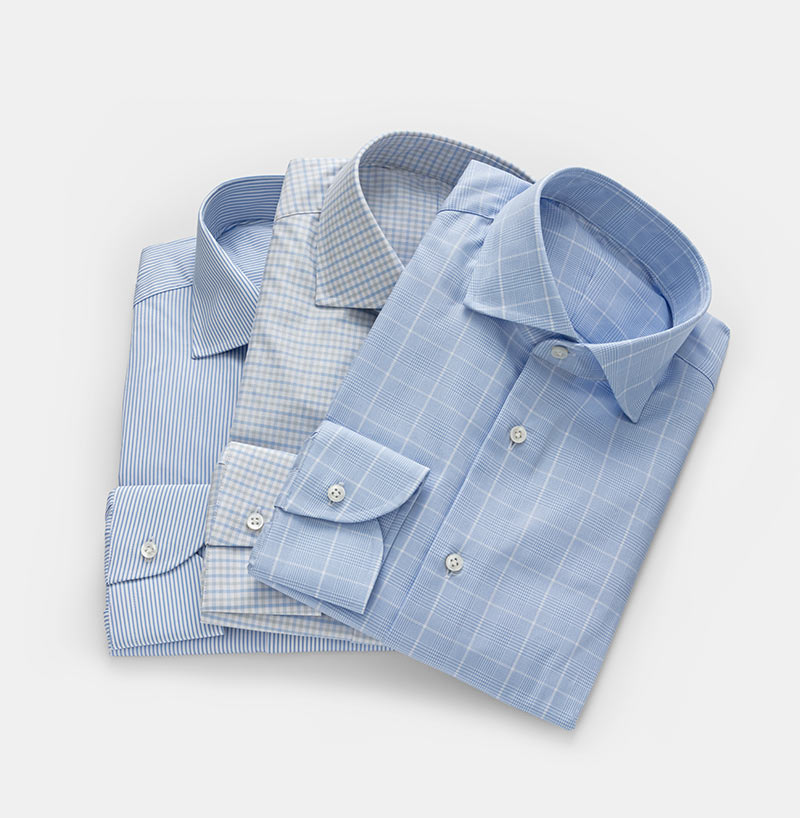 chemises business bleues