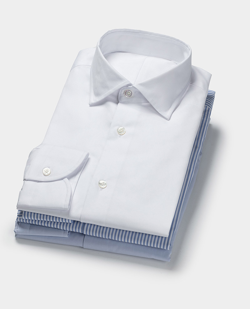 chemise business homme blanche bleue motif