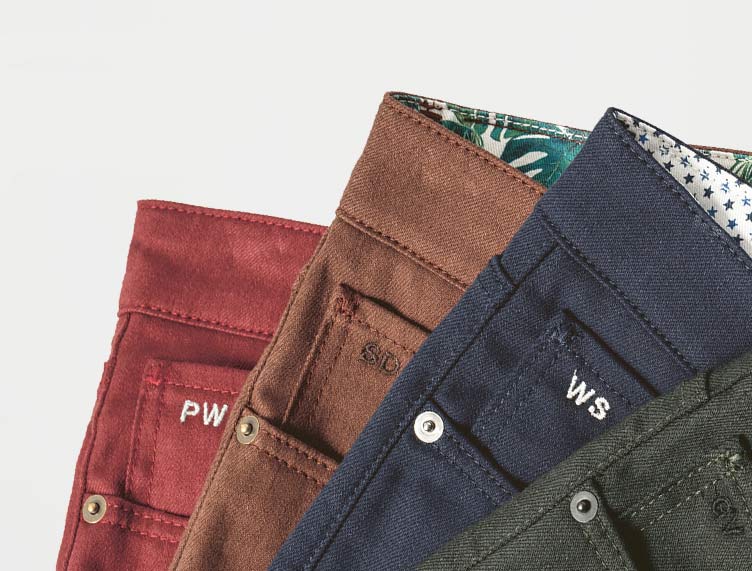 jeans sur mesure broderie