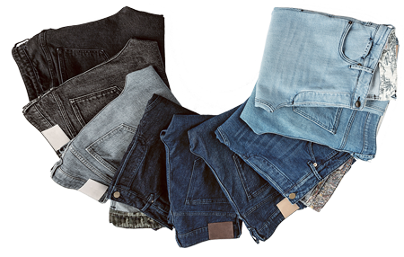 jeans sur mesure couleurs