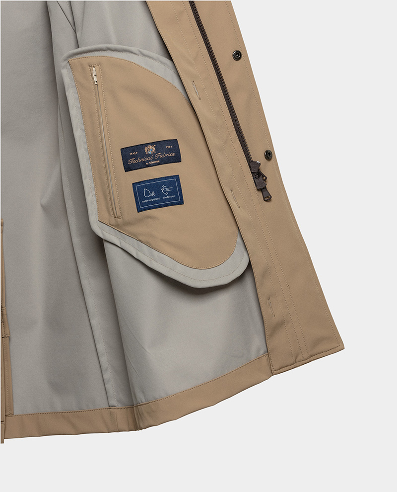 doublure et poche manteau
