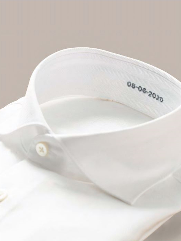 broderie chemise mariage homme