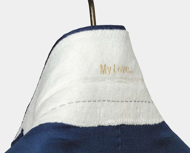 broderie veste costume sur mesure