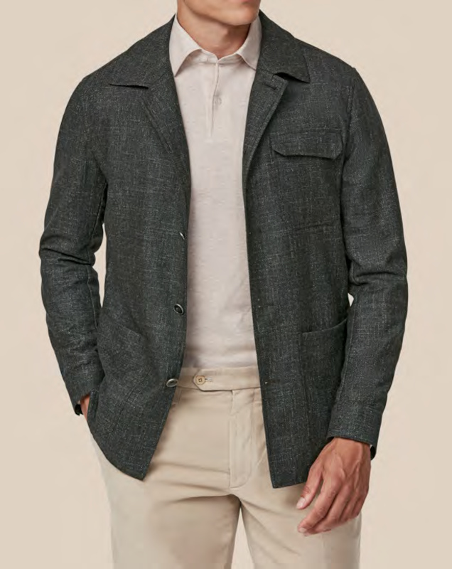 veste informelle verte