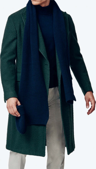 pardessus croisé vert